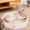 Petal-Style Corrugated Cardboard Cat Scratcher Bed