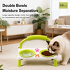 Raised Ceramic Double Pet Bowl Set