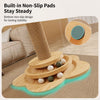 4-in-1 Cat Scratching Post with Sisal Mat and Interactive Toy