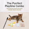 Colorful Cat Crinkle Ball Toy