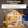 Multi-Level Indoor Cat House with Litter Box Area