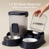 Non-Electric Pet Water Dispenser with Integrated Bowl