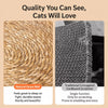 Round Cattail Grass Cat Scratcher Mat