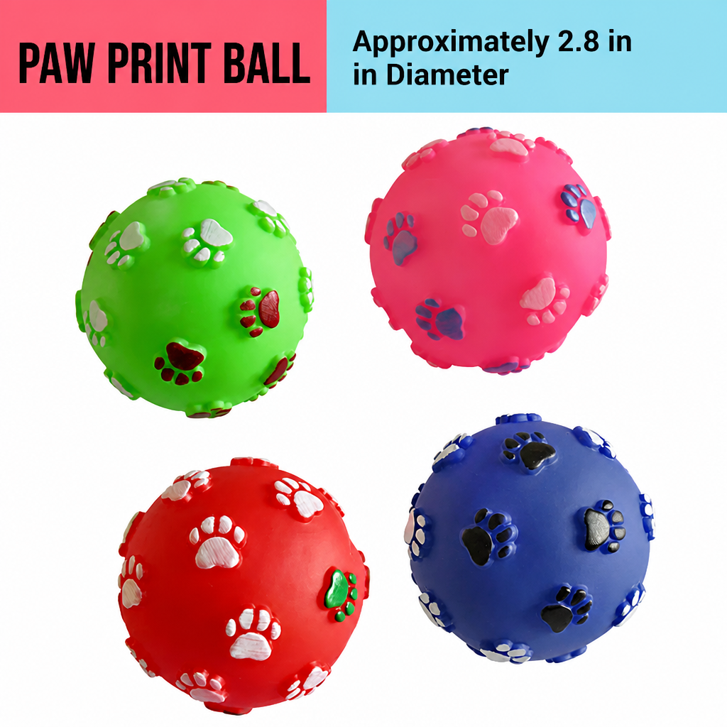 Latex Squeaky Dog Toy – Playful Shapes