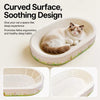 Oval Cat Scratcher with Integrated Lounge Bed