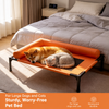 Elevated Faux Leather Pet Bed - p-00149