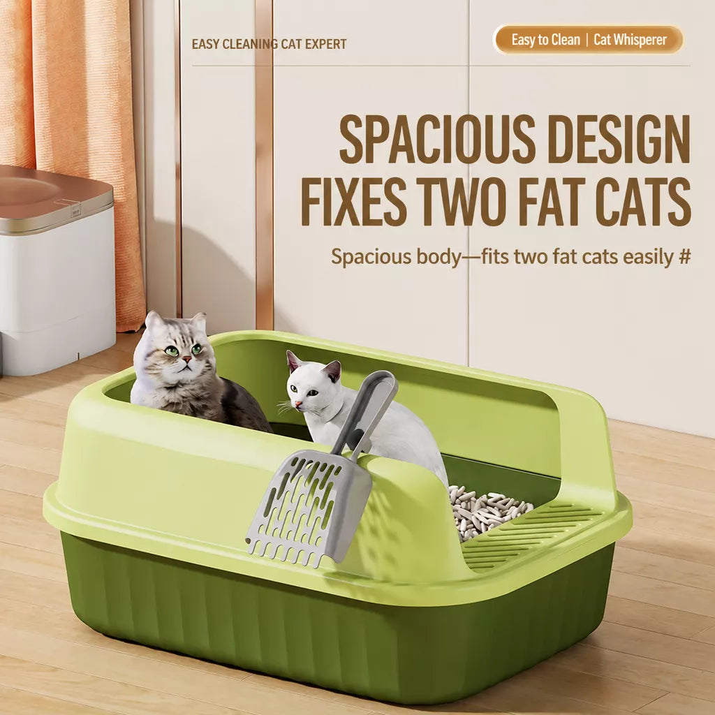 Extra-Large Semi-Enclosed Cat Litter Box p-05685