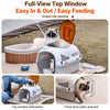 Ventilated Portable Pet Carrier for Small Dogs & Cats