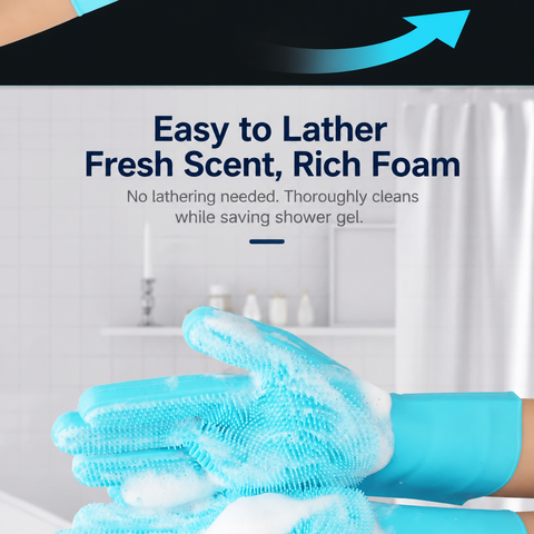 Pet Bathing Gloves for Cats and Dogs