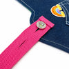 Denim-Style Nylon Pet Harness with Optional Leash for Small Pets