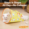 Foldable Crinkle Cat Tunnel Toy