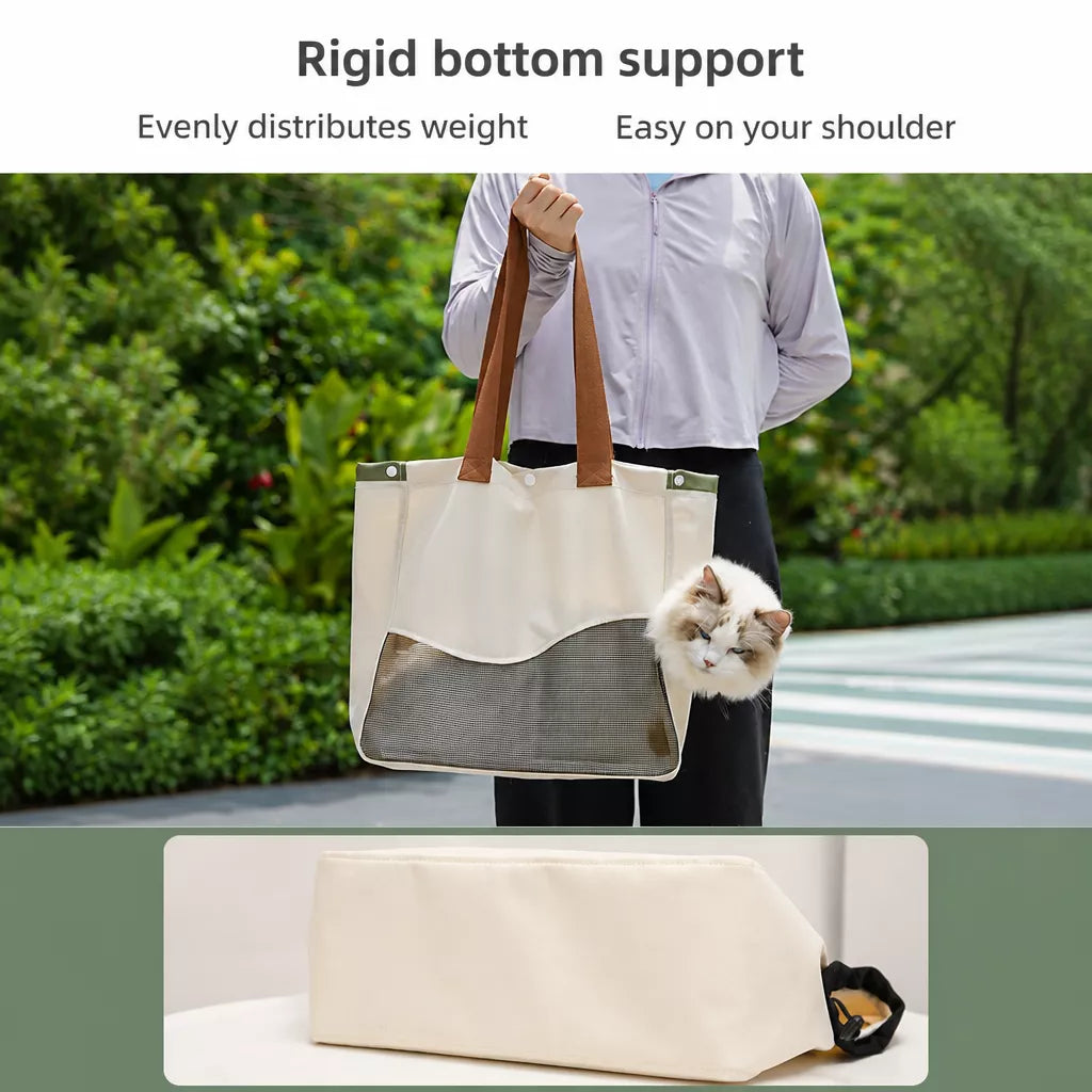 Adjustable Canvas Pet Carrier for Cats and Dogs