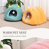 Semi-Enclosed Tunnel Fleece Cat Bed