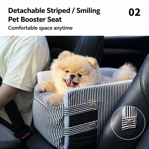 Canvas Pet Car Seat for Small Dogs & Cats