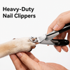 Stainless Steel Dog Nail Clippers with File for Medium & Large Dogs