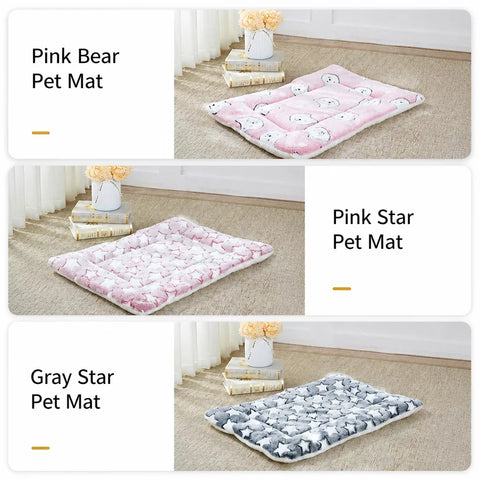 Three-Layer Pet Bed Mat for Dogs & Cats