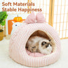 Enclosed Fabric Pet Tent Bed for Cats and Small Dogs