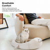 Semi-Enclosed Washable Cat Bed for Year-Round Use