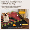 Indoor Iron Dog Crate with Tray for Small Dogs