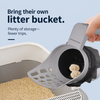 All-in-One Cat Litter Scoop with Waste Bag Holder