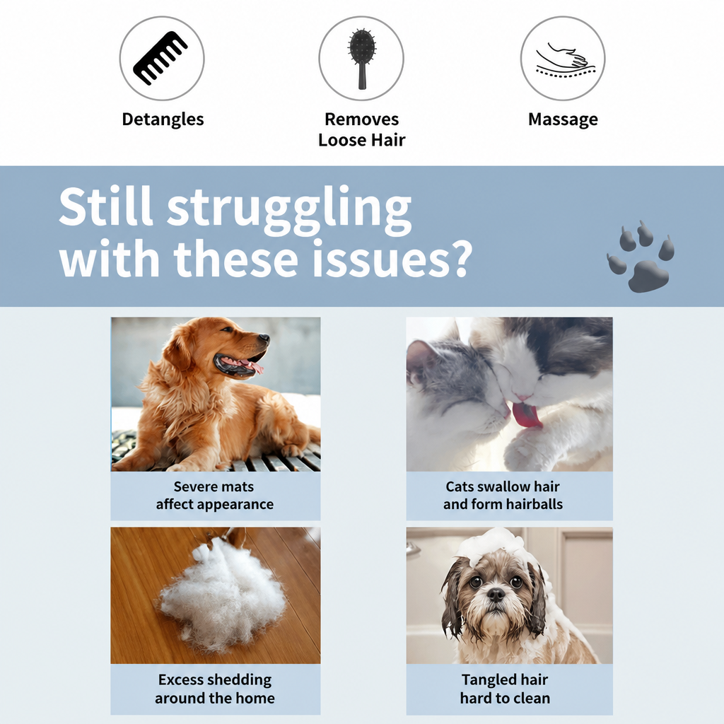 Double-Sided Dematting Comb for Cats & Dogs