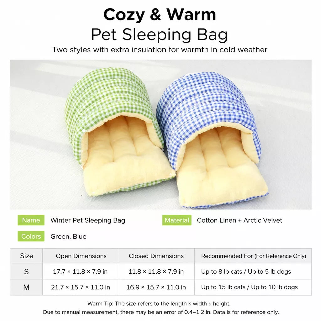 Washable Semi-Enclosed Polyester Cat & Small Dog Bed