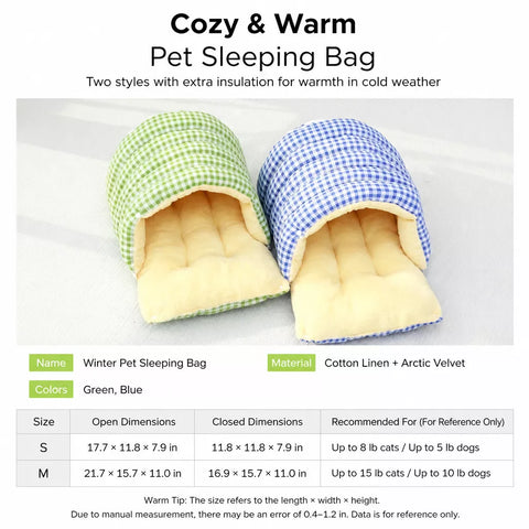 Washable Semi-Enclosed Polyester Cat & Small Dog Bed