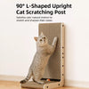L-Shaped Vertical Kraft Paper Cat Scratcher for Cats