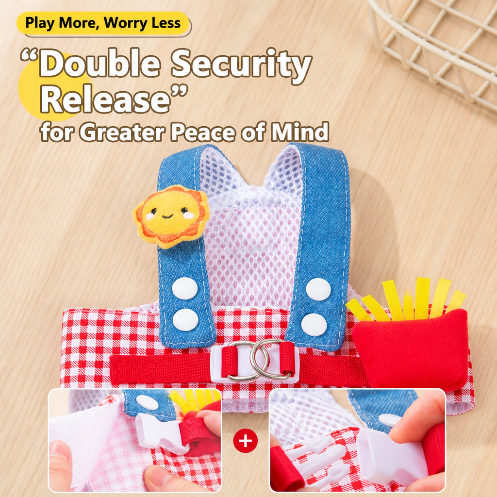 Summer Pet Harness, Leash and Hat Sets - p-00623