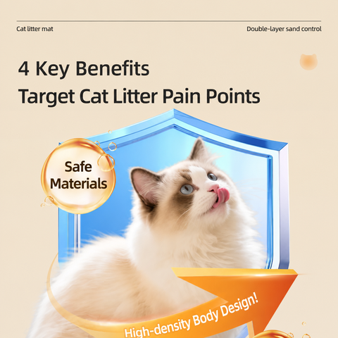 Double-Layer Cut-to-Fit Cat Litter Mat