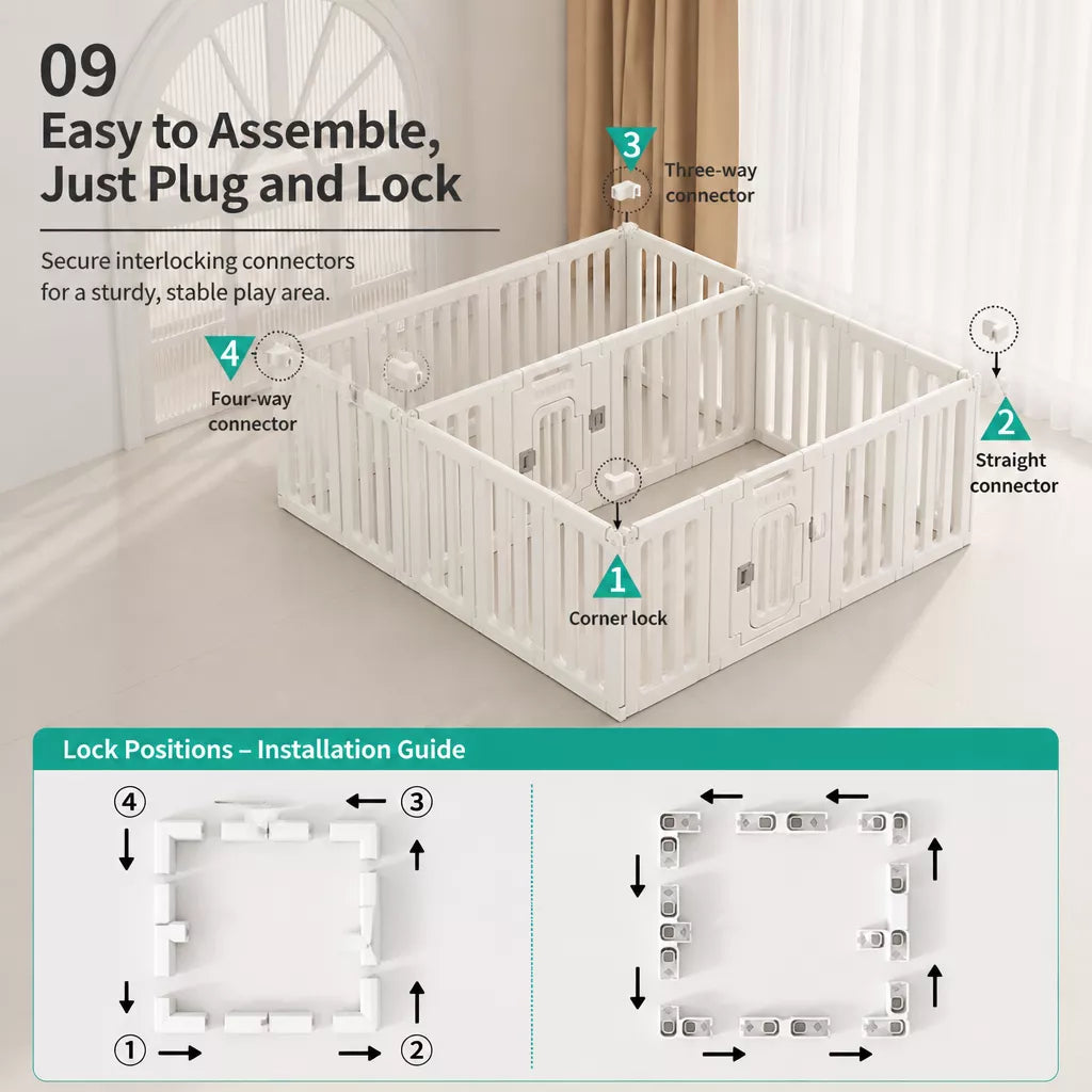Indoor Resin Pet Playpen