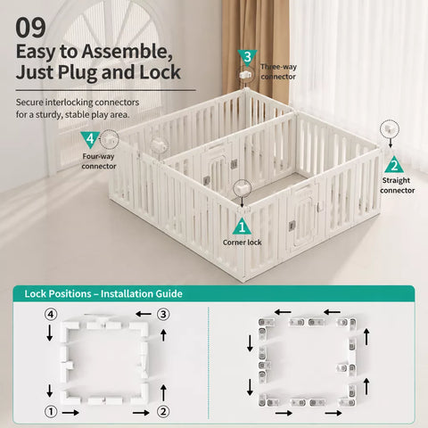 Indoor Resin Pet Playpen