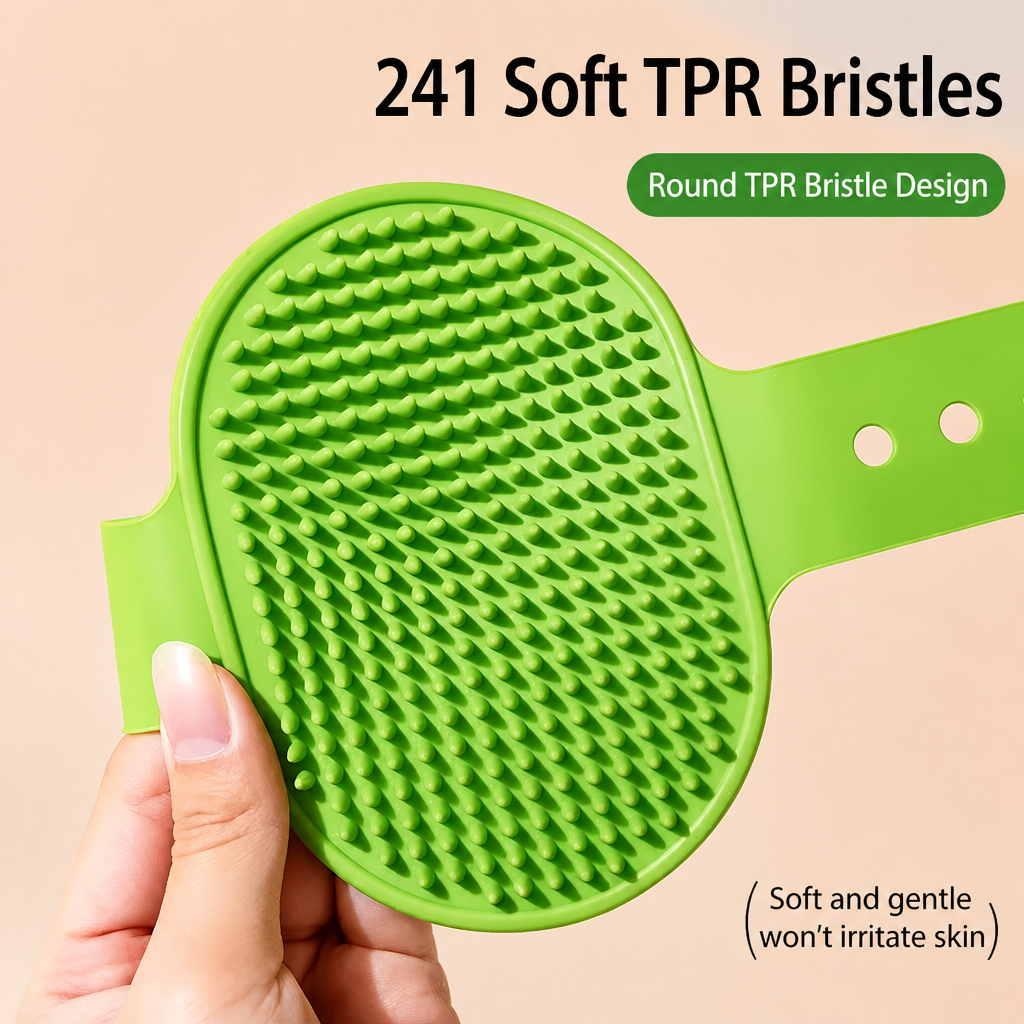Silicone Pet Bath & Grooming Brush