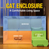 Multi-Level Cat Condo with Integrated Litter Box