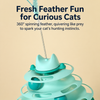 Interactive Cat Spinner Toy with Feather Wand and Colorful Balls