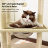 Compact Cat Tree with Space Capsule Hideaway