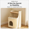 Square Sisal Cat Scratching Barrel with Cozy Cat Bed
