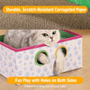 Rectangular Corrugated Cardboard Cat House & Scratcher
