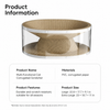 2-in-1 Corrugated Cardboard Cat Scratcher Bed with Tunnel