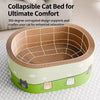 Oval Corrugated Cardboard Cat Scratcher Bed