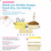 Collapsible Double Pet Bowl with Treat Tray