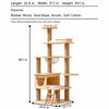 Solid Wood Cat Tree for Climbing, Perching & Resting