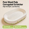 Oval Cat Scratcher with Integrated Lounge Bed