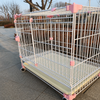 Stackable Metal Dog Crate with Sliding Door for Small and Medium Dogs