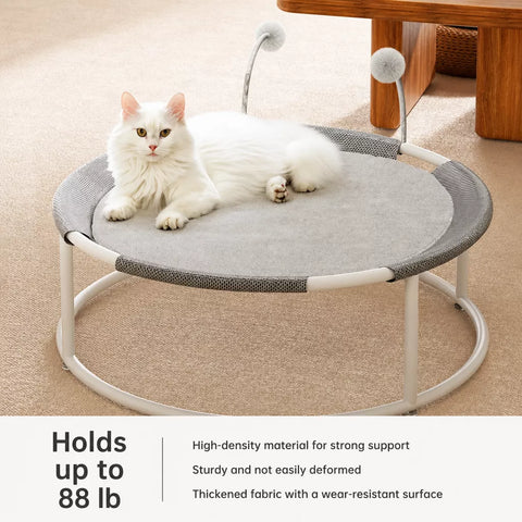 All-Season Cat Bed with Integrated Climbing Hammock