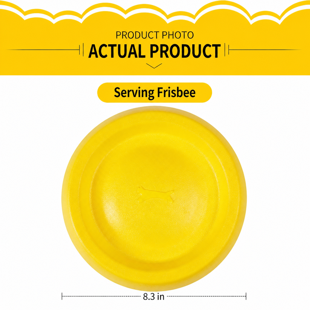 Interactive Dog Toy Collection with Frisbee, Tug Rings & Ball