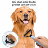 Dog & Cat Dematting Brush for Tangles & Loose Fur