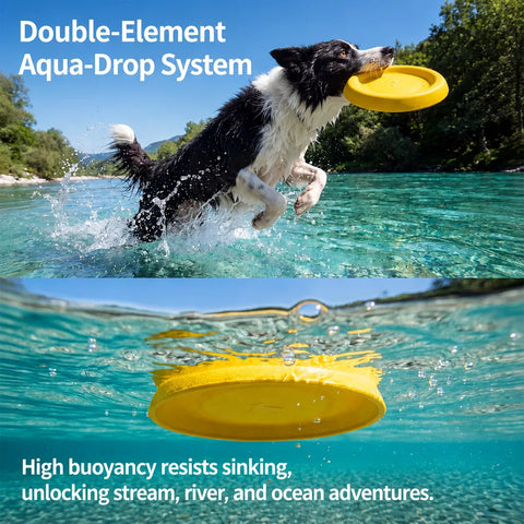 Floating Dog Flying Disc Toy for Fetch p-01180
