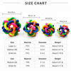 Rainbow Bell Rope Ball Toy for Cats and Dogs
