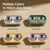 Double Stainless Steel Dog Bowls with Anti-Tip Feeding Stand